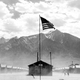 Manzanar Relocation Center, 300 miles from Los Angeles in the desert region of California, was the wartime home for scores of Japanese American families evacuated from their homes. (L.A. Library)